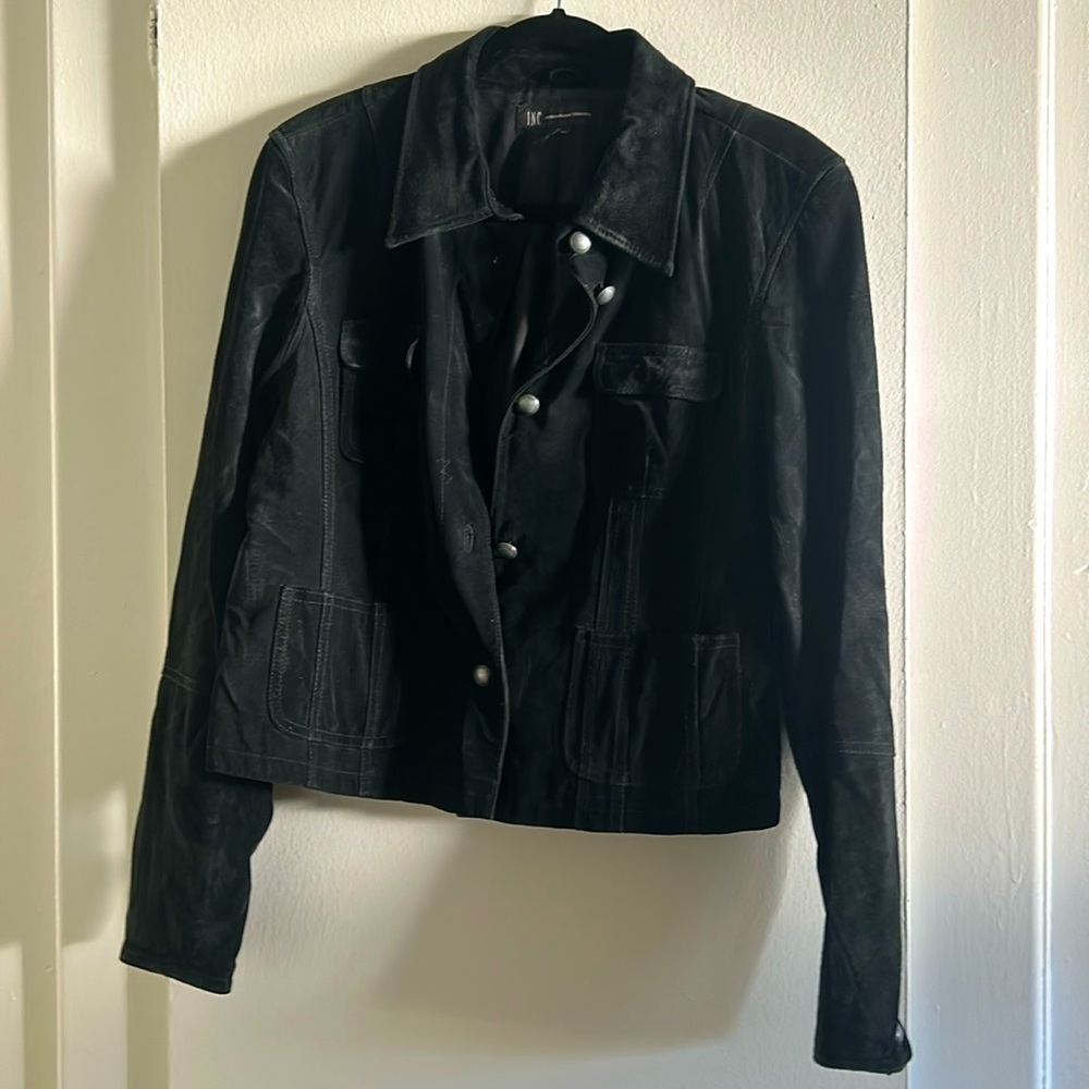 Black Suede INC International Concepts Jacket
